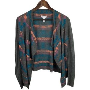 Full Tilt Open Front Aztec Cardigan
